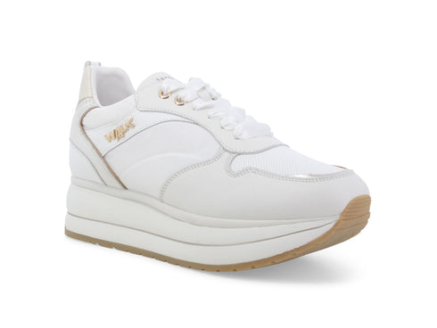 Melluso Casual Chic Summer Shoes Wedge Upper Leather Fabric